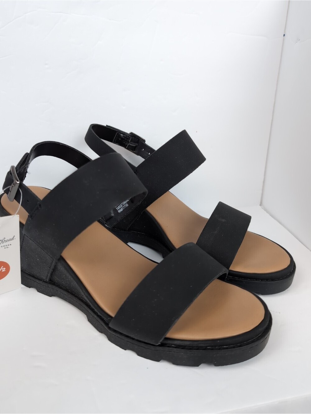 Universal Threads Women's Size 7.5 Amara Black Platform Sandal